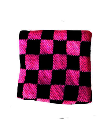 Zac's Alter Ego - Checkered Zweetband - Roze/Zwart